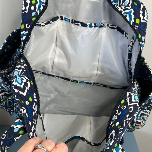 Vera Bradley Ink Blue Diaper/Tote Bag - Picture 8 of 10